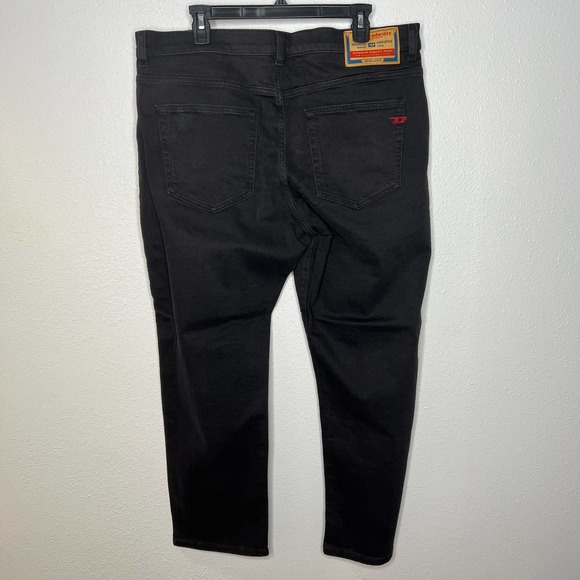 New Diesel Viker Straight Leg Black Denim Jeans Mens size 36 x 30 - Picture 6 of 8
